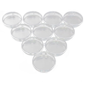 Round Shape Laboratory Plastic Petri Dish 90mm Sterile